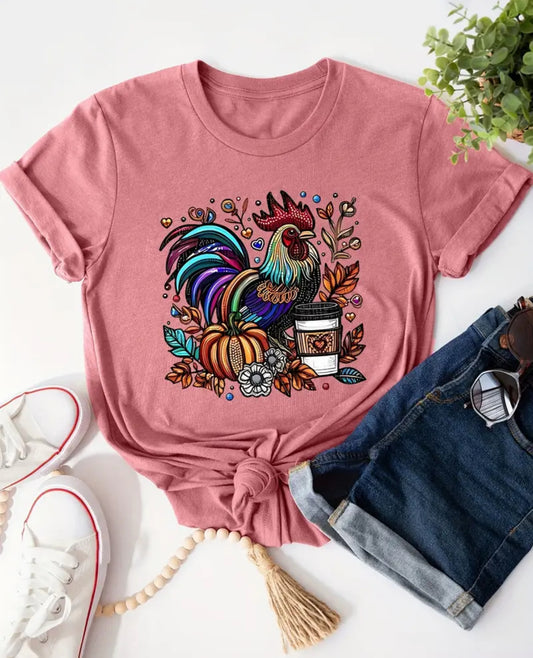 Fall Rooster T-Shirt