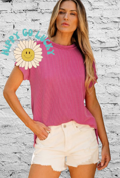 Pink Knit T-Shirt