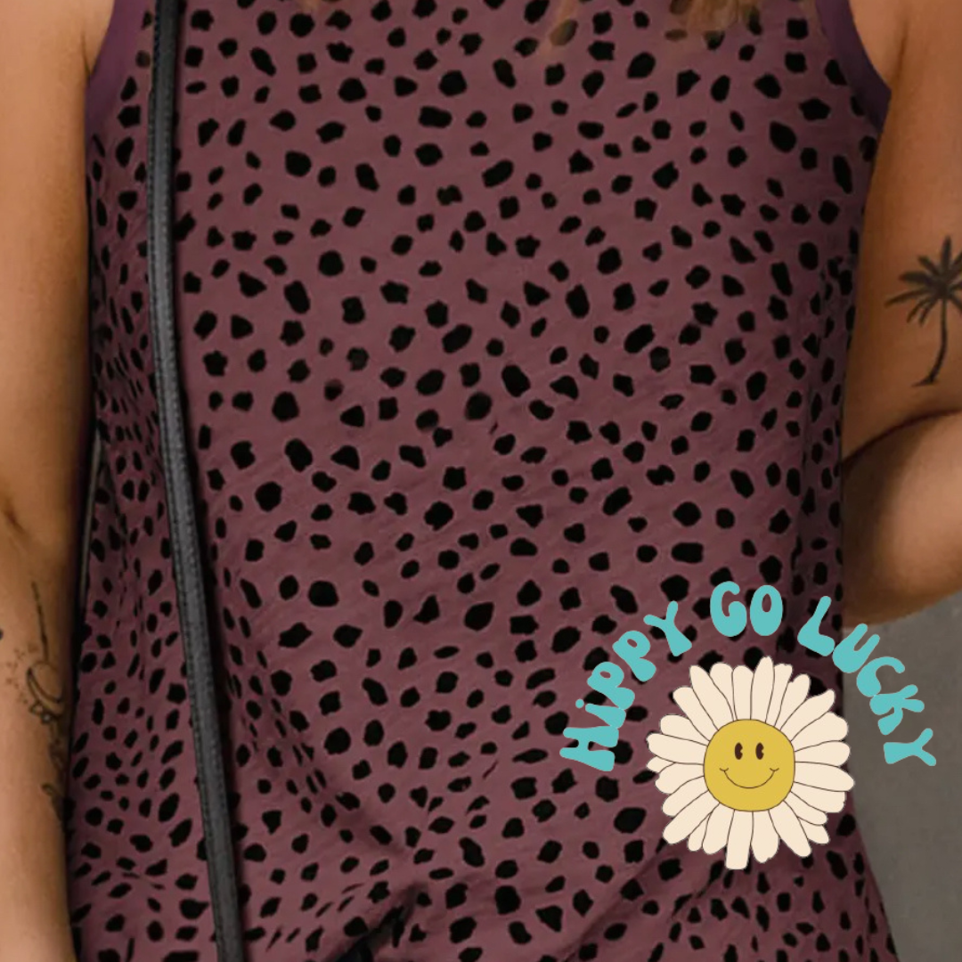 Leopard print tank top