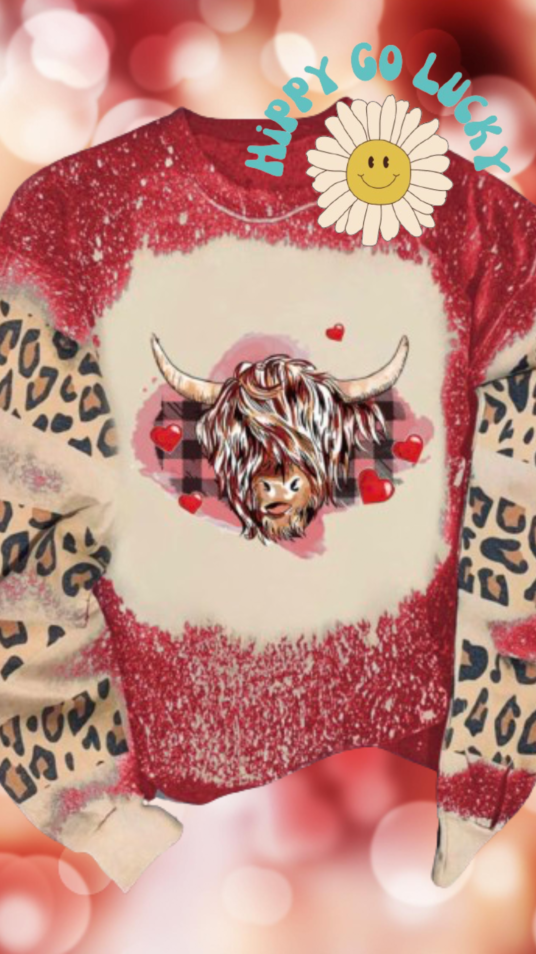 Bleached Valentine Heifer Sweatshirt