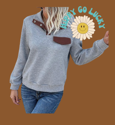 Grey long sleeve sweater